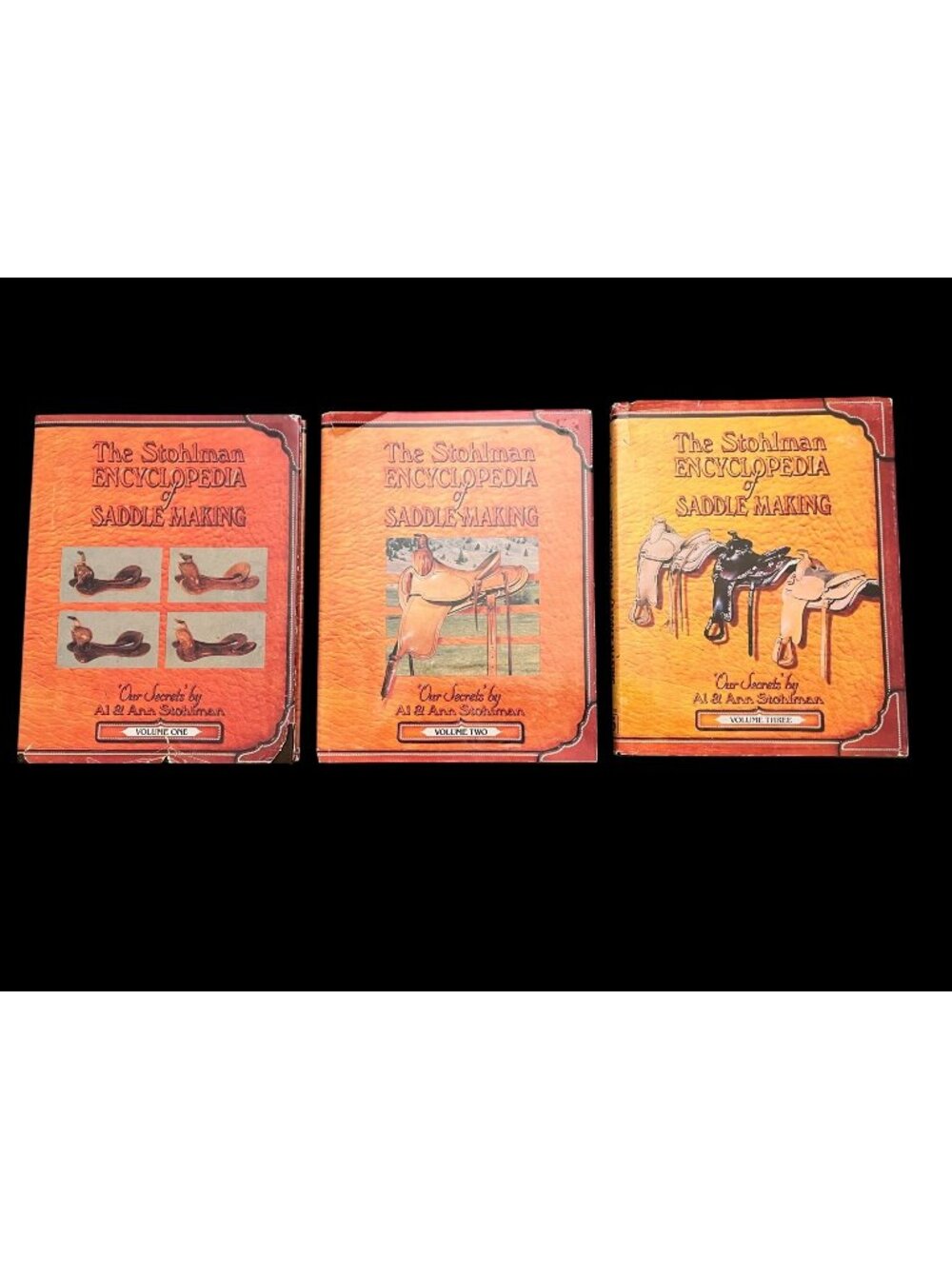 The Stohlman Encyclopedia of Saddle Making Volume 1-3 Vintage Hardback Books